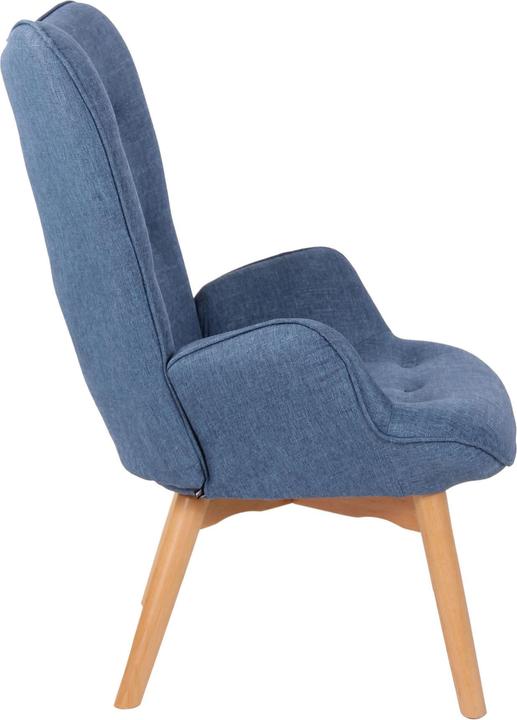 Produktbild CLP Lounger Durham Stoff, blau