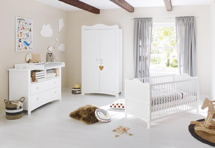 Florentina (Lit de bébé, Unité de changement, Armoires pour enfant)
