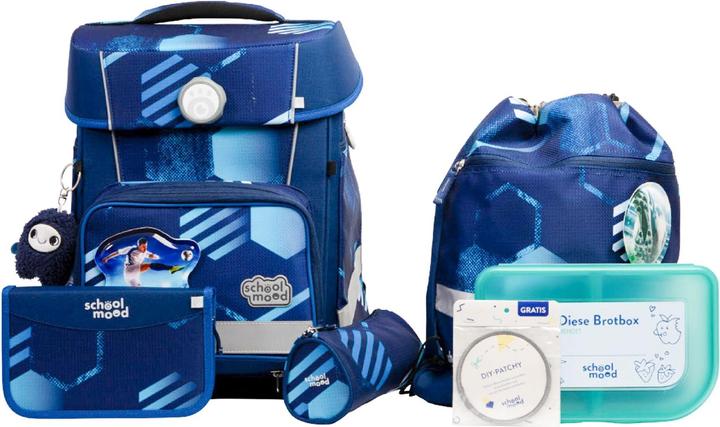 Immagine prodotto School-Mood Champion Maxx Pro Mila, set di zaini per la scuola da 7 pezzi (22 l)