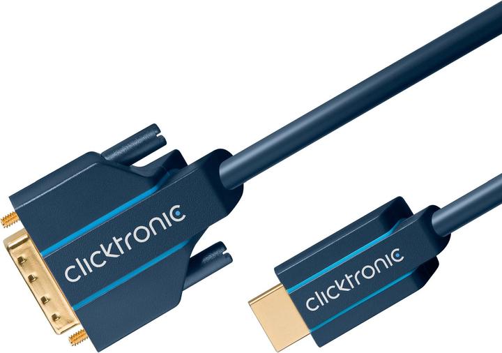 Image du produit clicktronic HDMI (Typ A) — DVI (5 m, DVI, HDMI)