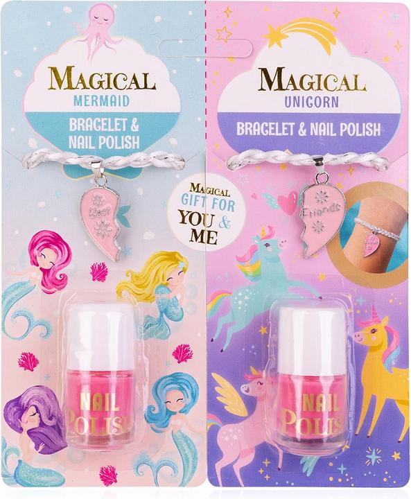 Produktbild Accentra Nagellack MAGICAL UNICORN & MERMAID mit Armband (Rosa, Farblack)
