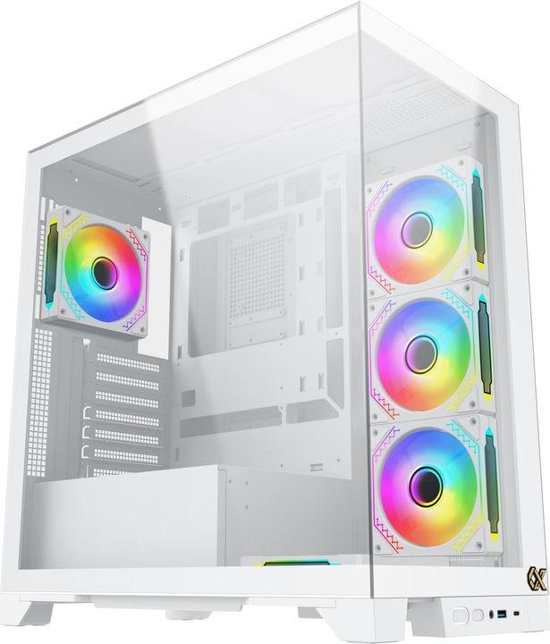 Image du produit Xigmatek Boitier Moyen Tour ATX Endorphin Ultra RGB avec panneaux vitrés (Blanc)