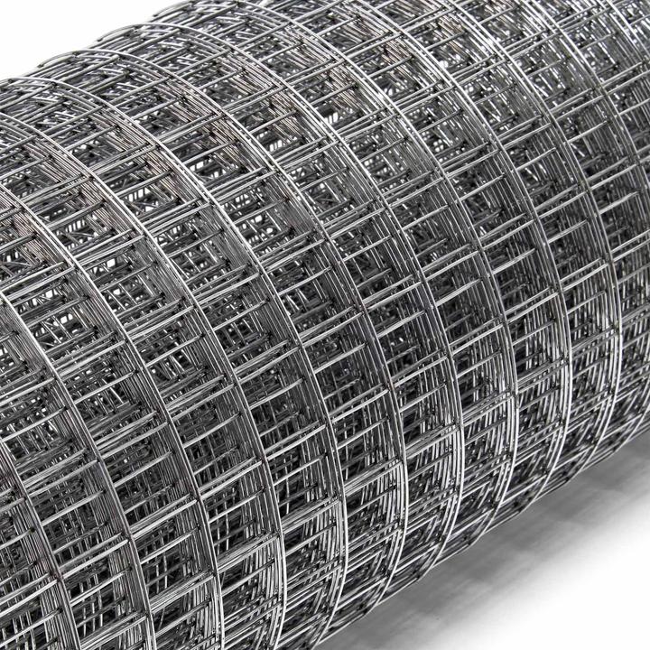Produktbild Wiltec Maschendrahtzaun 50cmx5m 1,2mm 25x25mm Drahtgitter Stahl verzinkt