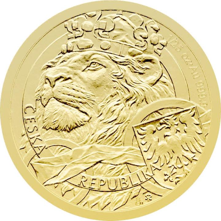 Czech Mint Gold Tschechischer Löwe 1/25 oz - 2025 (999.90, 2025)