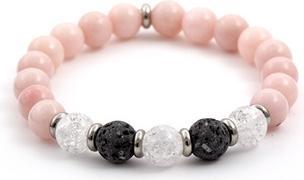 Beneto Beaded bracelet made of lava stone. jade and crystal MINK35/17 (Lava Stein, Jade, Kristall)