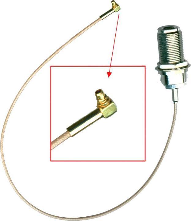 Actual product image MikroTik ACMMCX: MMCX to N jack (Antenna cable)