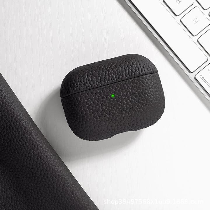 Actual product image PhoneLook Coque Étui de luxe absorbant les chocs en cuir véritable (Headphone bag)
