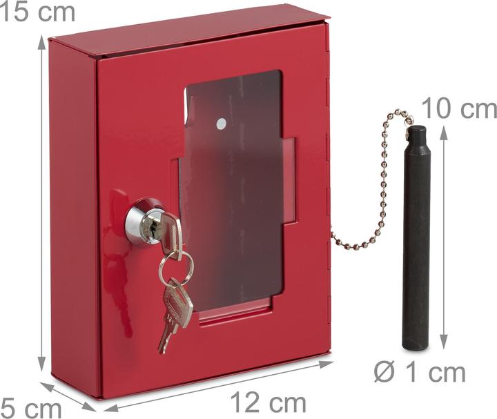 Actual product image Relaxdays Emergency key box
