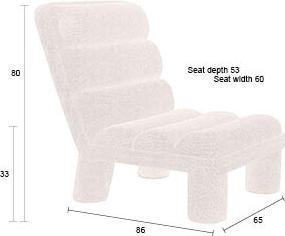 Actual product image Dutchbone Fern Lounge Chair Beige