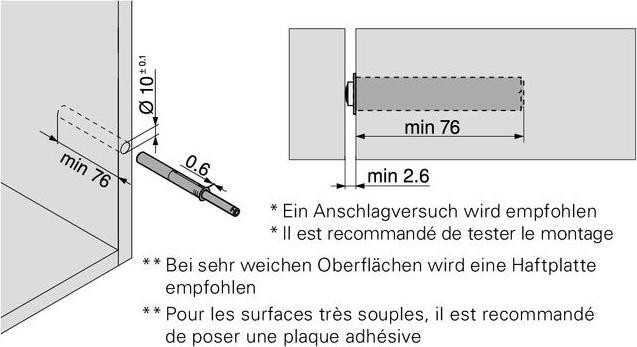Actual product image Blum TIP ON 956A