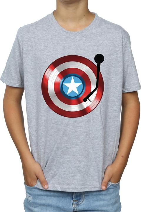 Image du produit - T-shirt CAPTAIN AMERICA TURNTABLE - Garçon (152, 158)