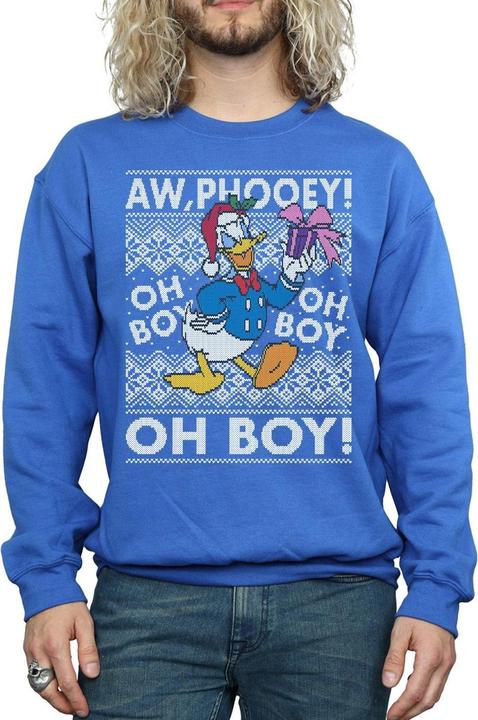 Immagine prodotto Disney Donald Duck Christmas Fair Isle Felpa Uomo (S)