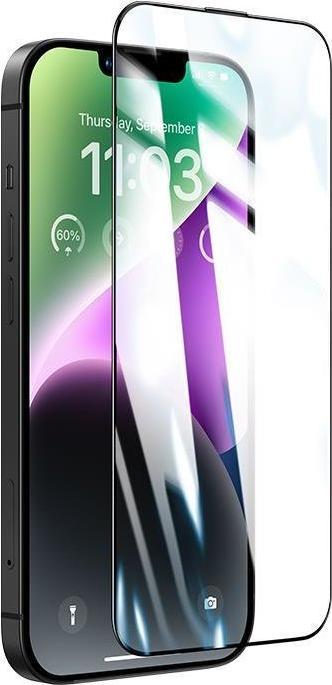 Actual product image Benks GlassWarrior Sapphire Surface - iPhone 14 Plus - Black (1 Piece, Apple iPhone 14 Plus)