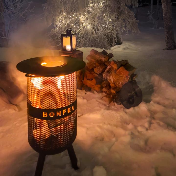 Immagine prodotto Bonfeu BonVes 34 cesto da fuoco nero (34 cm)