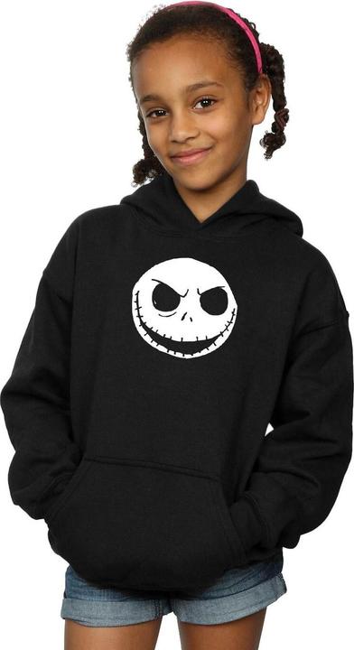 Immagine prodotto Disney Nightmare Before Christmas Jack Skellington Face Felpa con Cappuccio Ragazze (152, 158)