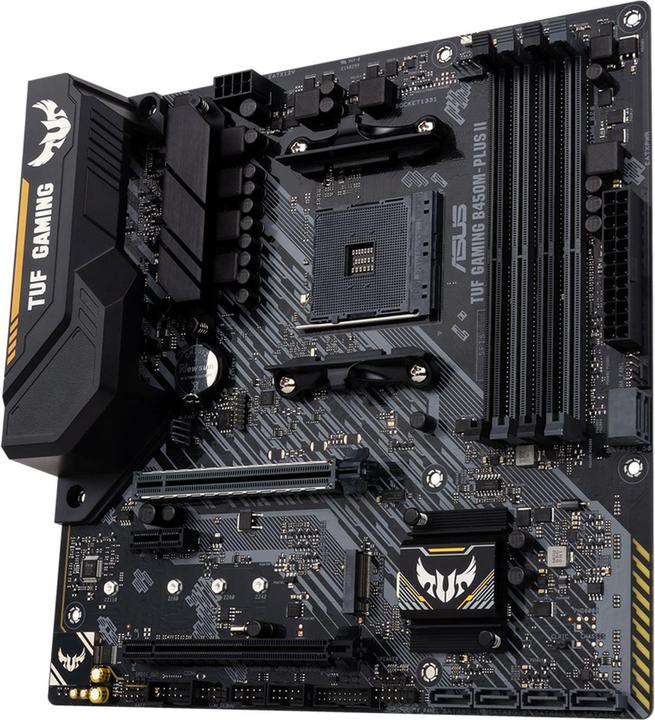 Productafbeelding ASUS TUF B450M-Plus II Gaming (AM4, AMD B450, mATX)