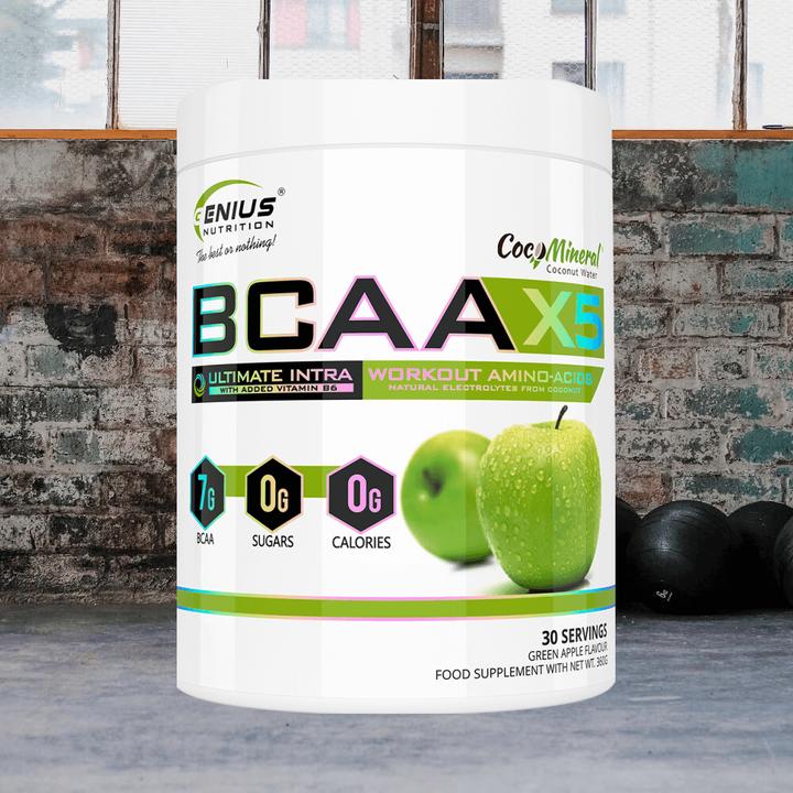 Immagine prodotto Genius Nutrition BCAA-X5 (Mela verde, 1 pz., 460 g)