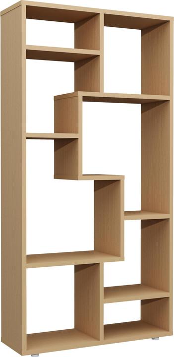 Produktbild VCM Holz Standregal Bücherregal Medienregal Aufbewahrung Raumteiler Deko Regal Lanisa M (58 x 20 x 116 cm)
