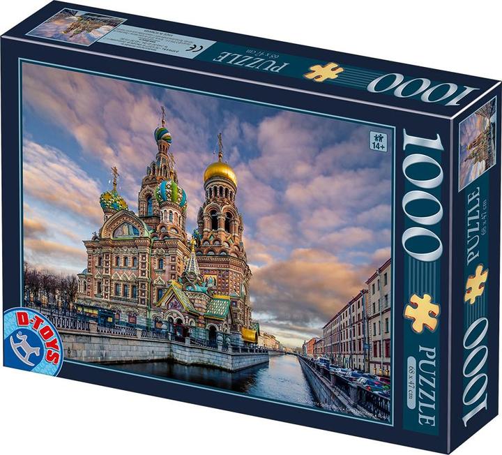 Immagine prodotto D-Toys Puzzle 1000 Russia, San Pietroburgo - Chiesa del Redentore (1000 pezzi)