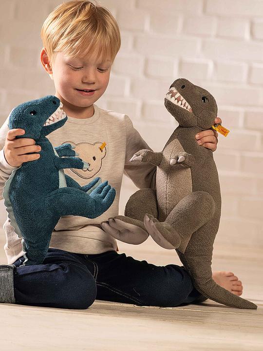 Actual product image Steiff Soft Cuddly Friends Knuffel Thaisen T-Rex - 35 cm (35 cm)