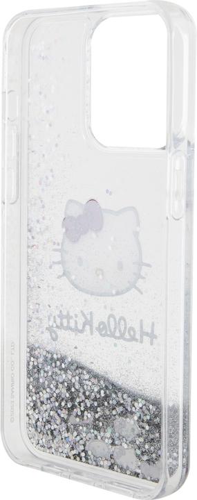 Produktbild Hello Kitty HKHCP15LLIKHET iPhone 15 Pro 6.1" srebrny/silver hardcase Liquid Glitter Charms Kitty He (Apple iPhone 15 Pro)