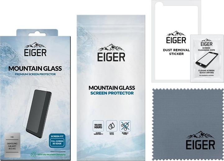 Actual product image Eiger Mountain Glass Clear Edge (1 Piece, Samsung Galaxy A13)