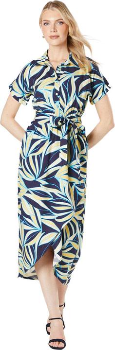 Actual product image Principles Womens/Ladies Leaf Print Wrap Midi Dress (42 D)
