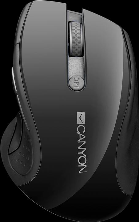 Image du produit Canyon Souris sans fil MW-01, capteur LED bleu, 6 boutons, 2.4GHz, Noir (Sans fil)