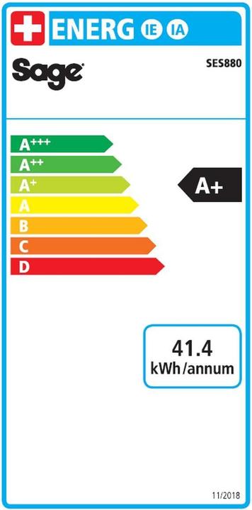 Energie-Label Sage the Barista Touch (CH-Stecker)