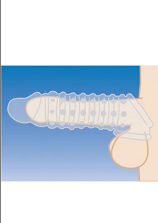 Actual product image Bijoux Indiscrets 1.5 Inch Penis Enhancer Sleeve