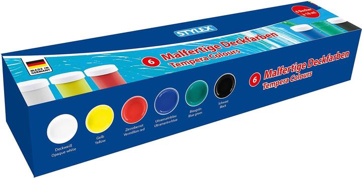 Produktbild Stylex Schulmalfarben 18ml 6Stück (Mehrfarbig, 18 ml)