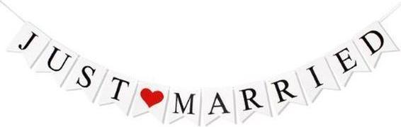 Produktbild MU Style Just Married Girlande