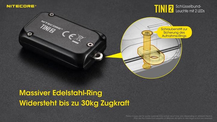 Image du produit Nitecore TINI 2 - 500 lumens, gris (4.70 cm, 500 lm)