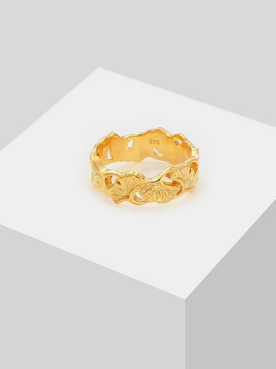 Actual product image Elli Bandring Ginkgo Blatt Design (52, 925 Silver)