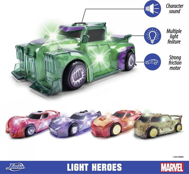 Actual product image Jada Marvel Light Hero Hulk 1:32