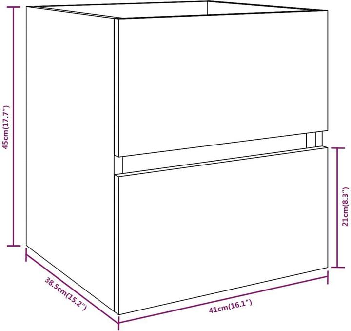 Produktbild VidaXL Marketa (41 x 38.5 x 45 cm)