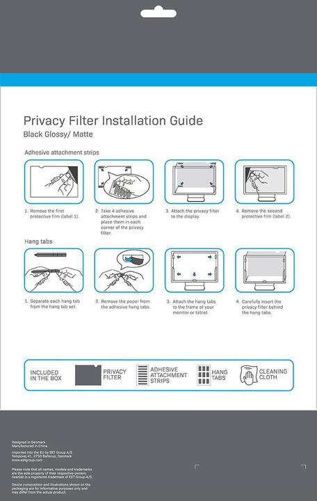 Produktbild Gearlab GLBB24519325 Blickschutzfilter Rahmenloser Display-Privatsphärenfilter 61 cm (24" ) (24", 16 : 10)