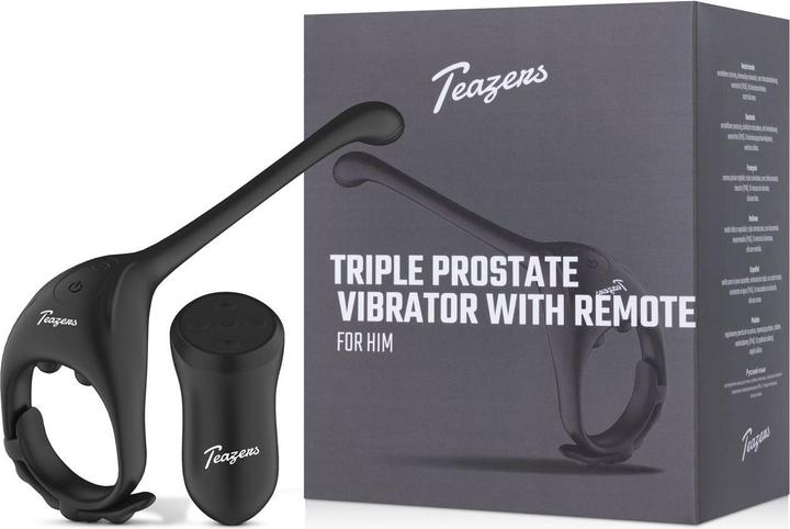 Produktbild Teazers Dreifacher Prostata Vibrator mit Fernbedienung