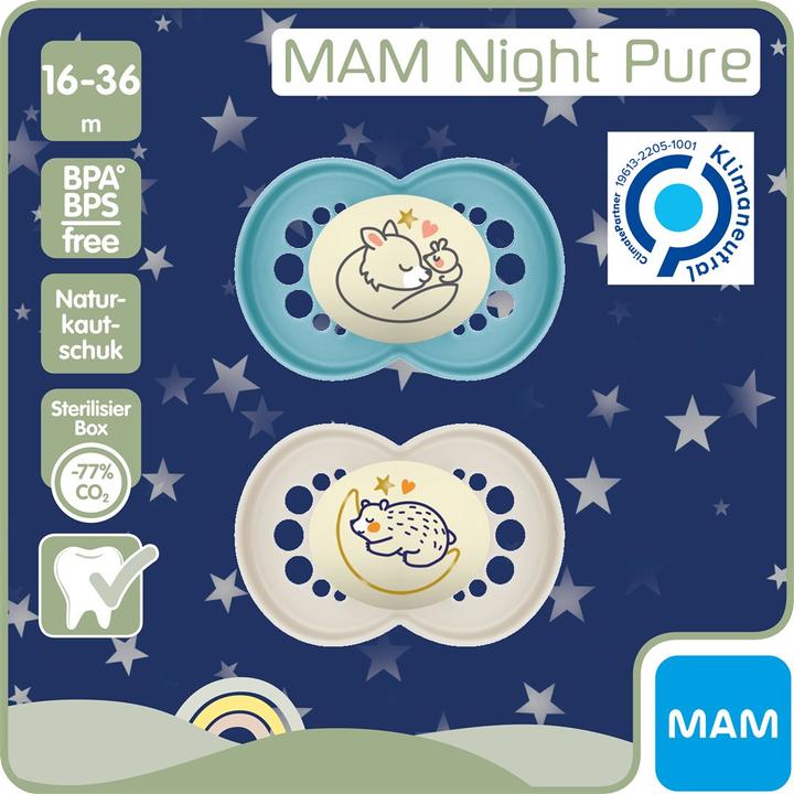 Image du produit MAM Original Night Pure assorti (2 x, 16 - 36 M.)