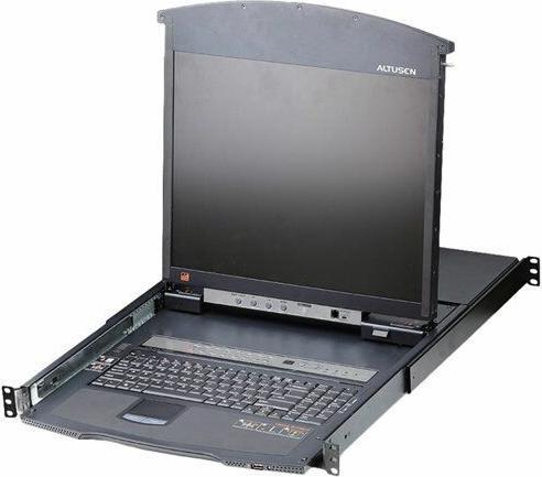 Actual product image Aten 17" TFT KVM Switch for 1U Rack