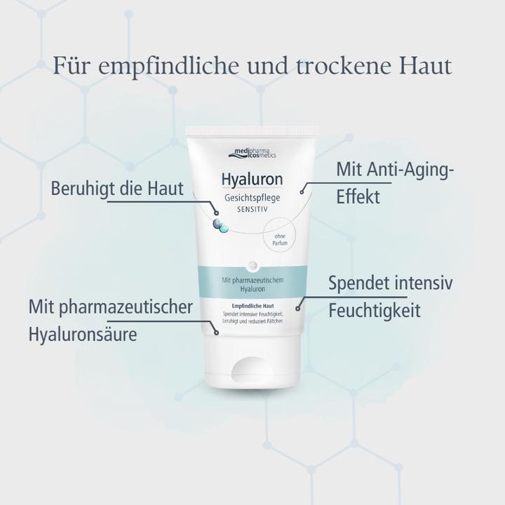 Produktbild Dr. Theiss Hyaluron Gesichtspflege sensitive, 50 ml CRE (50 ml, Tagescreme)