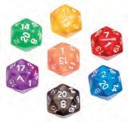 Actual product image Philos Cubes, 20-sided, transparent, 50-bag