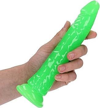 Produktbild RealRock Slim Realistic Dildo with Suction Cup - Glow in the Dark - 8" / 20 cm