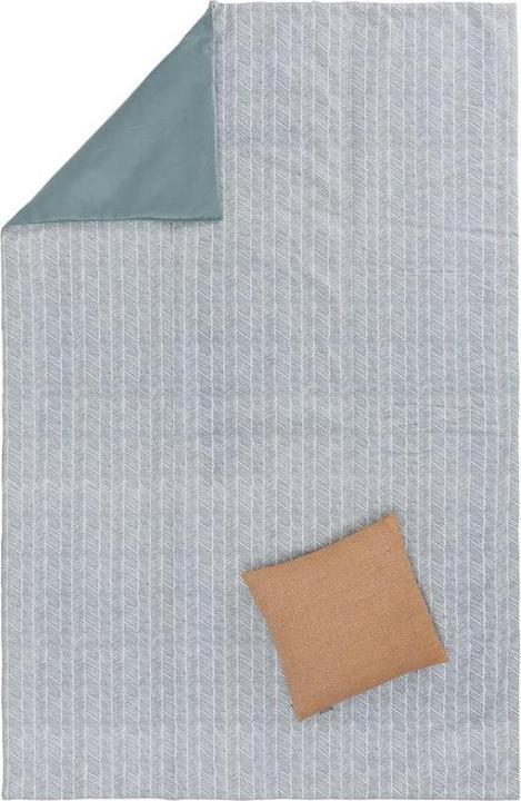 Immagine prodotto Picknickdecke Mallur 130 x 190 cm - Grüngrau / Weiss