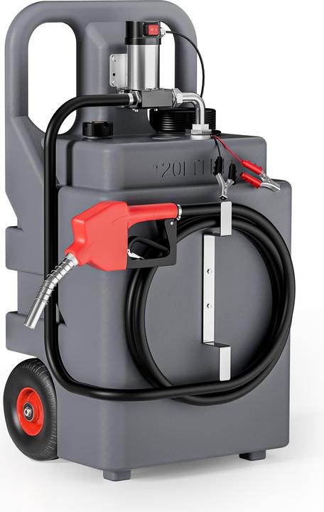 Produktbild Wiltec 120l mobile Tankanlage 12V Pumpe Kraftstoffbehälter Dieseltankstelle