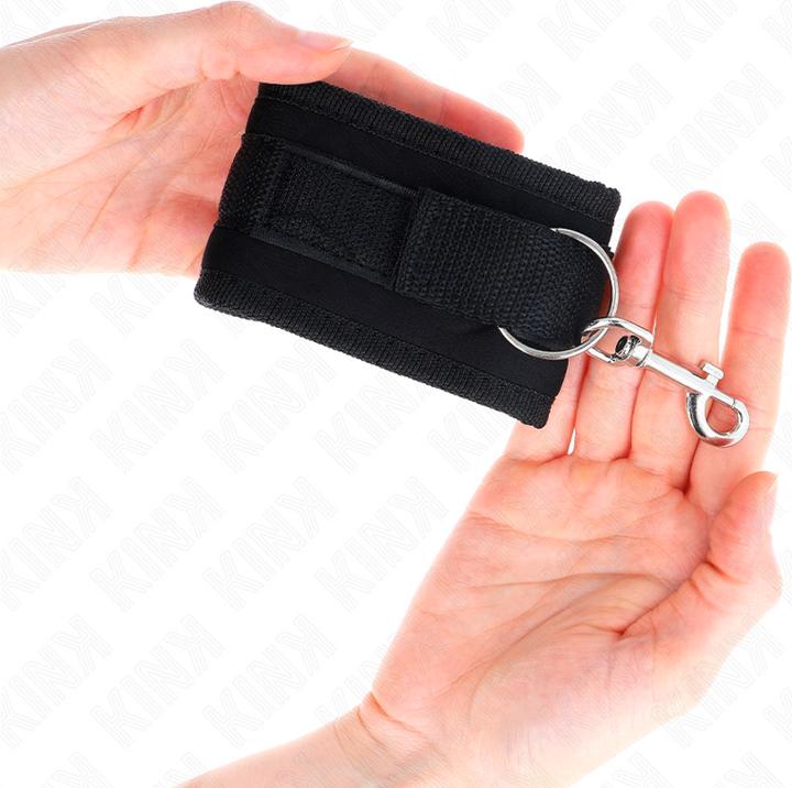 Produktbild Kink Nylon Bind-Handhandfesseln Mit Klettverschluss, Schwarz, Modell 2, Verstellbar, 18-35 cm X 6