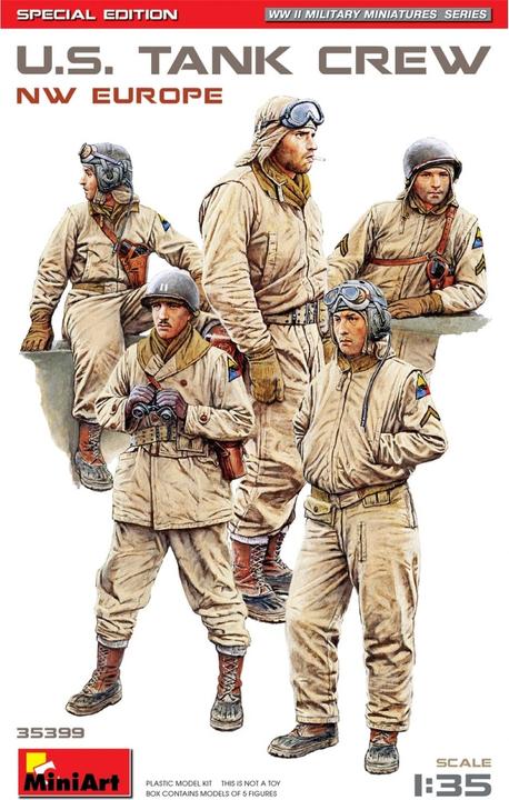 Actual product image 1:35 Fig. US armoured crew (5) NW Eur.