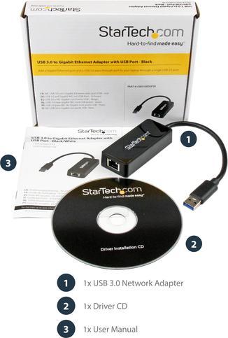 Image du produit StarTech Adaptateur USB vers Ethernet (USB 3.0, RJ45 (1x))