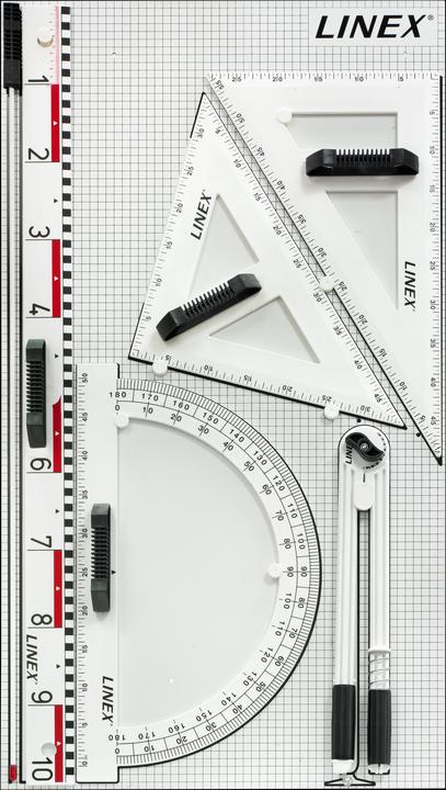 Immagine prodotto Linex Strumenti da disegno magnetici per lezioni alla lavagna 6 pezzi (105 mm)