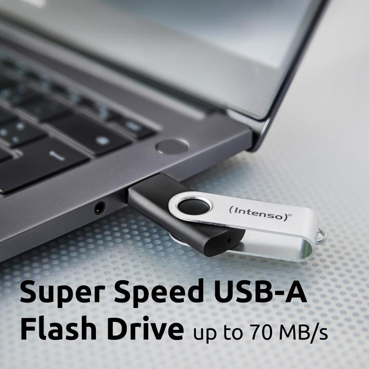 Actual product image Intenso USB 32GB OFFICE LINE 3.2 Gen1 Silver-Black (32 GB)